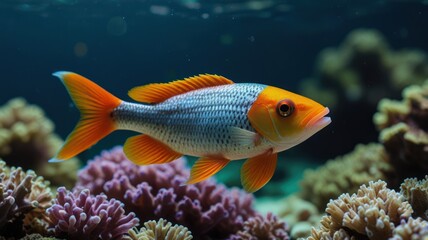 Obraz premium Colorful fish in coral reef