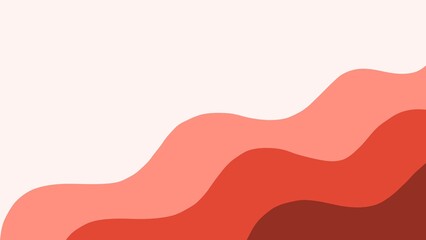 Gradient abstract background of orange and brown waves