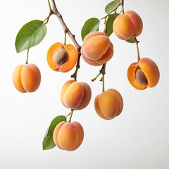 Obraz premium Ripe Apricots on Branch