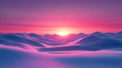 Snowy mountains, vibrant sunset, winter landscape, scenic view, perfect for backgrounds