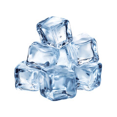 Obraz premium ice cubes isolate on white background
