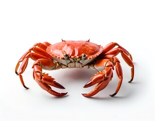Red Crab Isolated on White Background