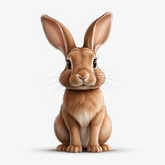 Obraz premium Adorable Brown Bunny Rabbit Sitting