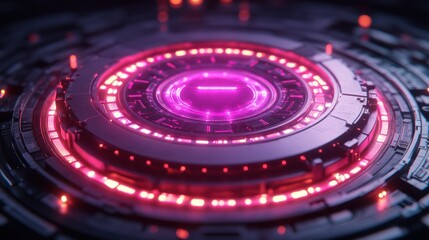 Futuristic technological interface