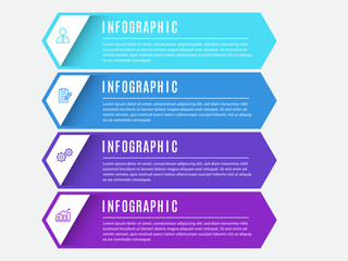 Business infographics timeline process template