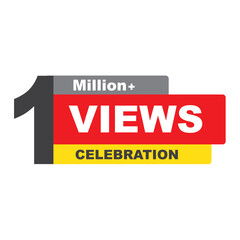 Download this Views Celebration Thumbnail Banner Set 1M, 1 Million Views, 1M Views, 1M Views eps vector file2