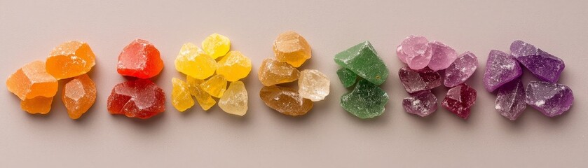 Dazzling array of colorful crystals stunning display of nature vibrant gems and minerals