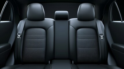 Obraz premium Modern car interior detailed look at comfortable and functional front seats design features
