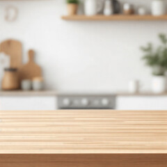 Blurred Kitchen Countertop