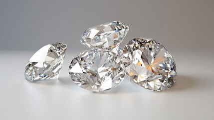 Sparkling diamonds, luxury, close-up, studio