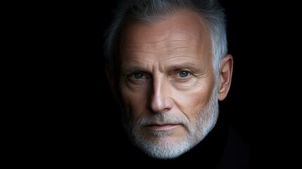 Fototapeta premium Close-up portrait of a mature man (3)