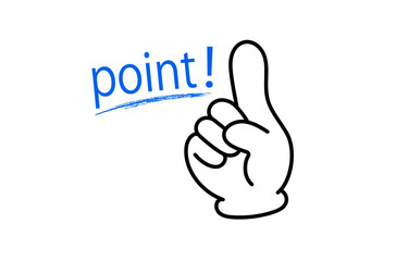 POINTのハンドアイコン青