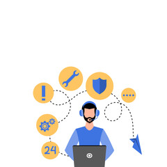 IT Customer Support Illustration