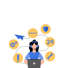 IT Customer Support Illustration