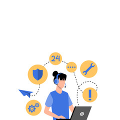 IT Customer Support Illustration