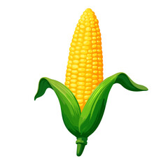 Obraz premium Colorful corn illustration, agricultural concept