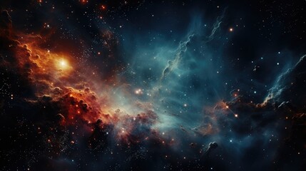 Cosmic Nebula: A Symphony of Colors and Stars