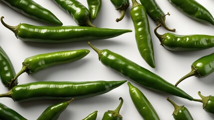 Chili peppers, isolated on white background