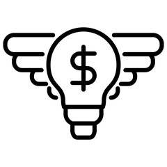 Angel Investor Outline Icon