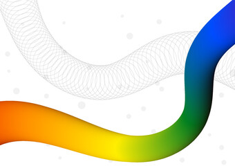 Digital wave gradient white background. Futuristic fluid wave and colorful concept. Design for line technology wireframe polygon liquid connect internet abstract background gradient artwork.