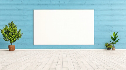 Billboard mockup in a futuristic smart city, high-tech screen, clear blue sky, sleek modern branding 