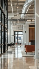 Modern Contemporary Office Space with Clean Lines and Design