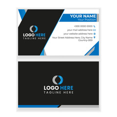 Fototapeta premium Double-side professional creative business card template design. Business and personal use.