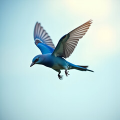 Obraz premium blue bird in flight