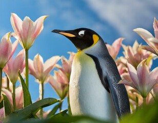 Fototapeta premium Zwischen Blüten