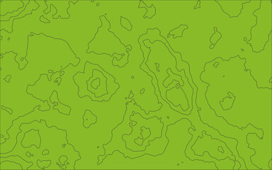 Topographic map on a green background. Vector illustration .
