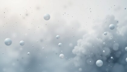 Fototapeta premium Captivating water droplets falling from above cloudy environment abstract motion dynamic atmosphere close-up perspective nature's beauty