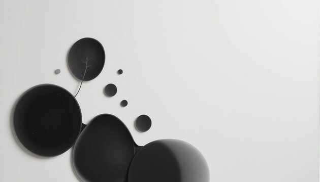 Dynamic abstract art creation studio digital artwork minimalist design overhead angle conceptual expression