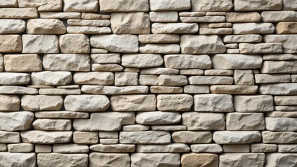 Fototapeta premium Textured Stone Wall Displaying Natural and Rustic Beauty in Earthy Tones and Patterns