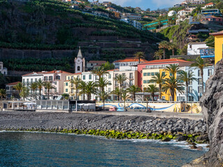 View of the pretty village of Punta do Sol.