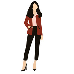 Fototapeta premium Woman in formal wear and stiletto