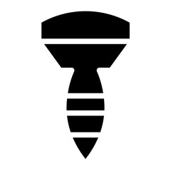 Bolt Pin Screw Glyph Icon
