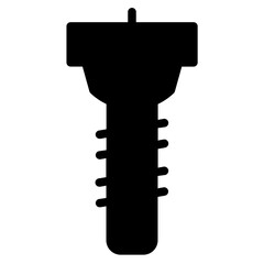 Wood Screw Bolt Glyph Icon