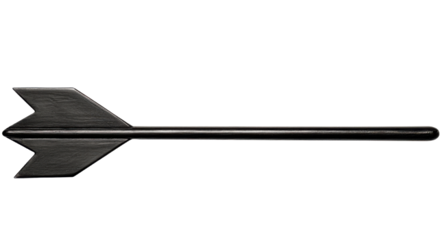 black arrow isolated on white background - Powered by Adobe