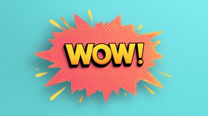 Vibrant Comic Style Speech Bubble with Exclamation and Dynamic Design Elements Perfect for Attention-Grabbing Visual Communication