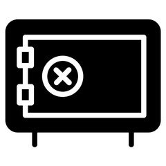 Box Locker Safe Glyph Icon
