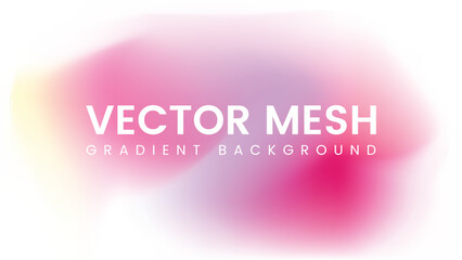 Gradient mesh with watercolor background with pastel background © MukulVibes