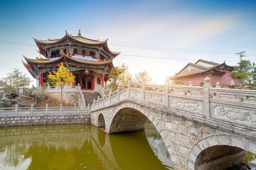 Baohua Buddhist Temple is located on Laoyin Mountain in Gejiu, Yunnan, China.