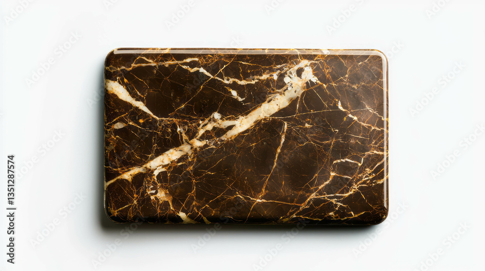 Poster Realistic empty rectangular marble pattern surface for design use