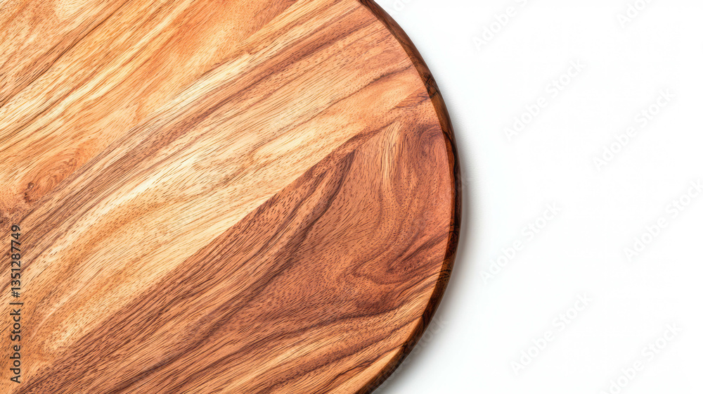 Poster realistic round acacia wood texture for design or print use