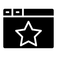 Review Rating Stars Glyph Icon