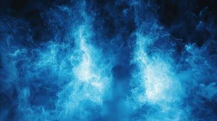 Fototapeta premium Blue Smoke Swirls Creating Ethereal Background Effects