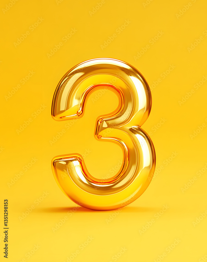 Poster 3d rendering digital font big sale event countdown concept element