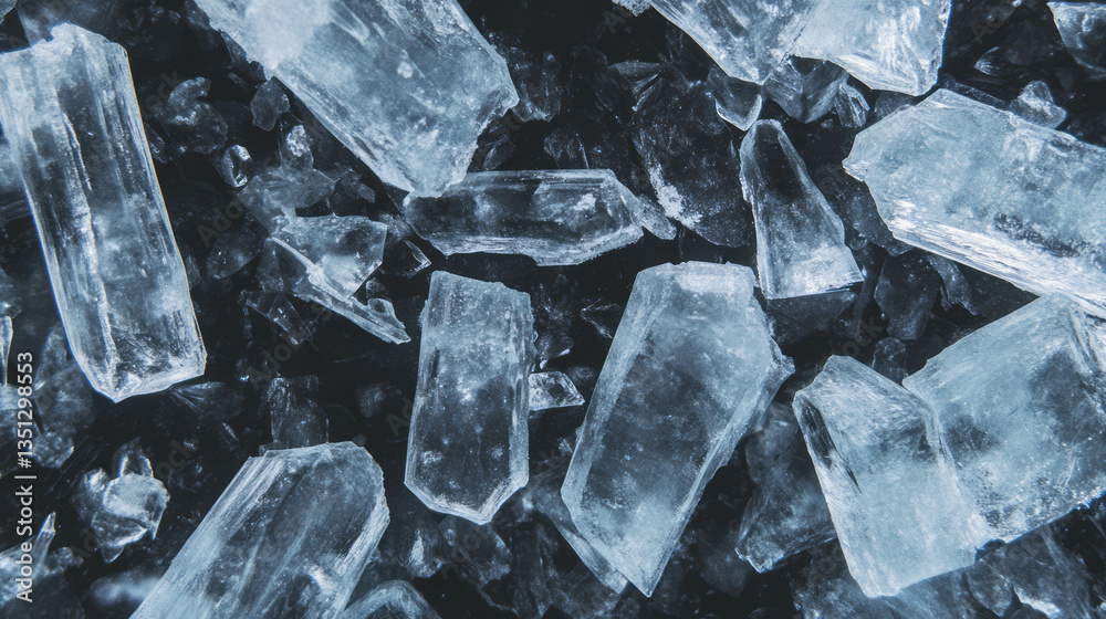 Poster surreal deep space dust and ice crystals texture for artistic design