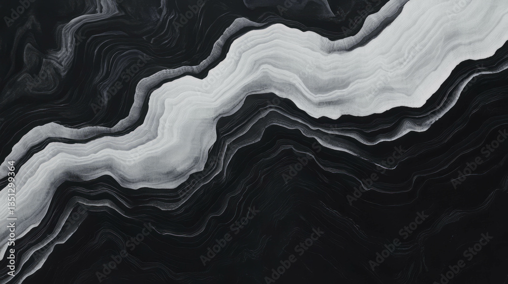 Poster captivating layers of sedimentary rock formations with striking textures for geological study and de
