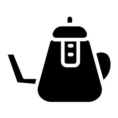 Obraz premium Kettle Teapot Drink Glyph Icon